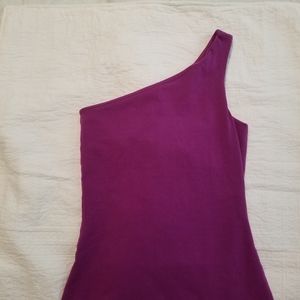 Express Purple one shoulder tank